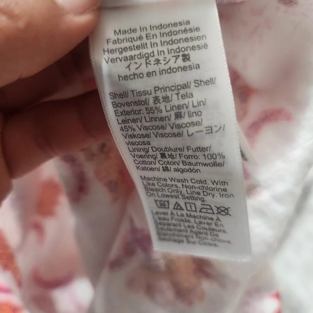 J.Crew Factory Women's Linen Blend Ruffle Strap Mini Sundress Floral Sz 14 NWT - Picture 14 of 14